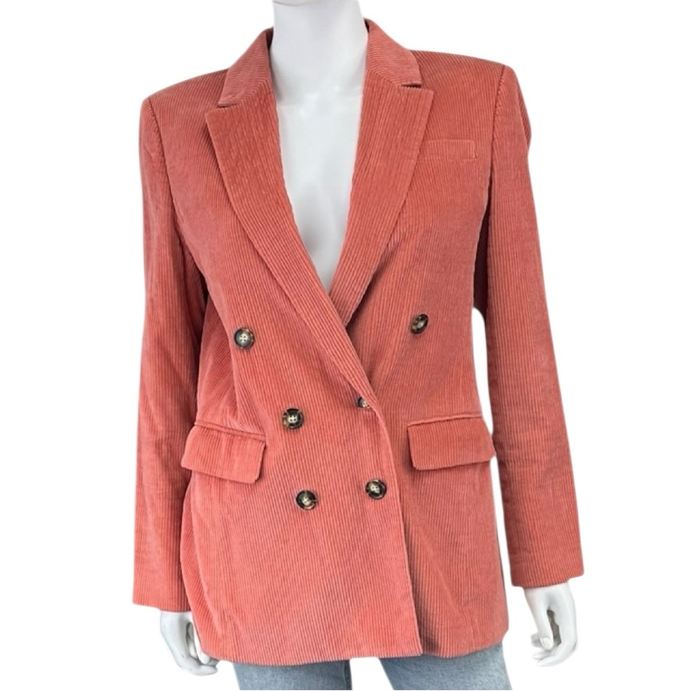 J. Crew Coral NALYA Corduroy Blazer Size 6 O0702